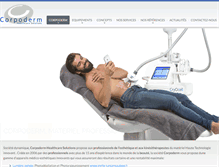Tablet Screenshot of corpoderm.com